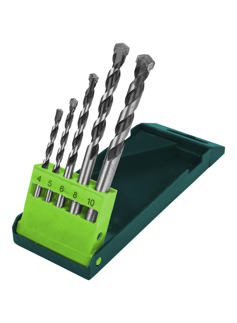 Wiertła do betonu 4-10 mm, zestaw 5 szt.