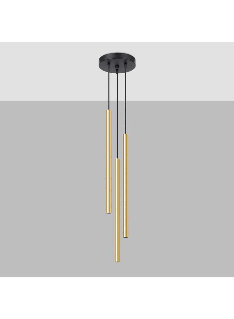 Sollux Lampa Wisząca PASTELO 3P złoty połysk SL.1197