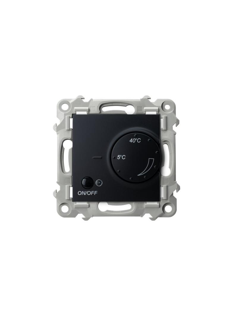 SZAFIR Regulator temperatury z czujnikiem napowietrznym - kolor czarny metalik RTP-1ZN/m/33 OSPEL