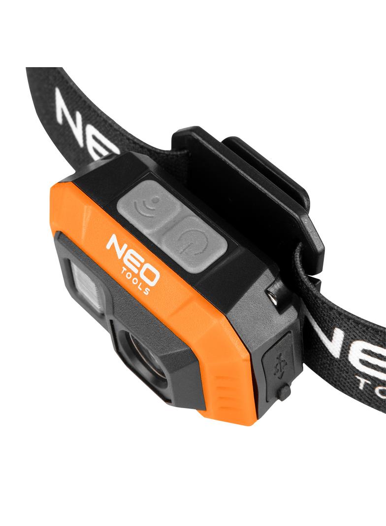 Latarka czołowa akumulatorowa 500 lm USB COB LED