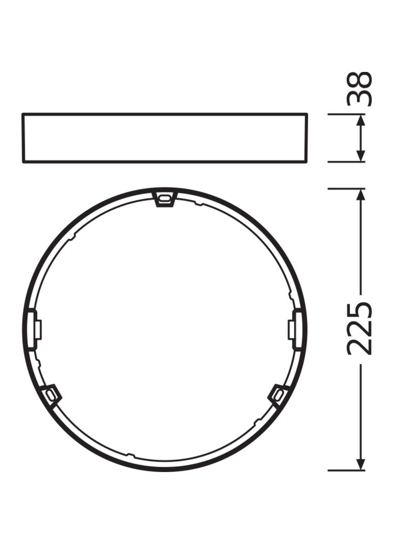 Ramka do montażu powierzchniowego Opraw DOWNLIGHT Slim DN210 4058075079199 LEDVANCE