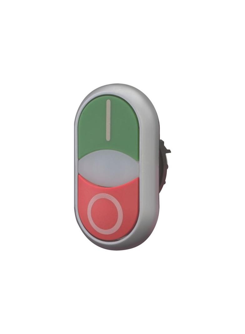 M22-DDLM-GR-X1/X0 Przycisk podwójny z samopowrotem i z możliwością podświetlenia 284830 EATON