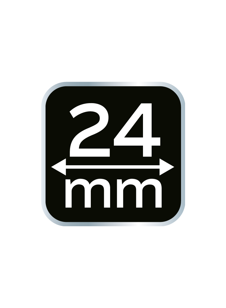 Dłuta 6, 12, 18, 24 mm, zestaw 4 szt. Uchwyt drewniany