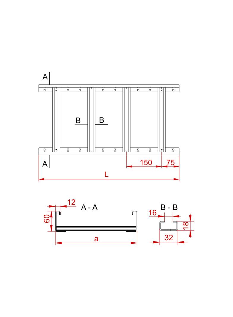 DGOP400H60/3 N DRABINKA 1,5 MM