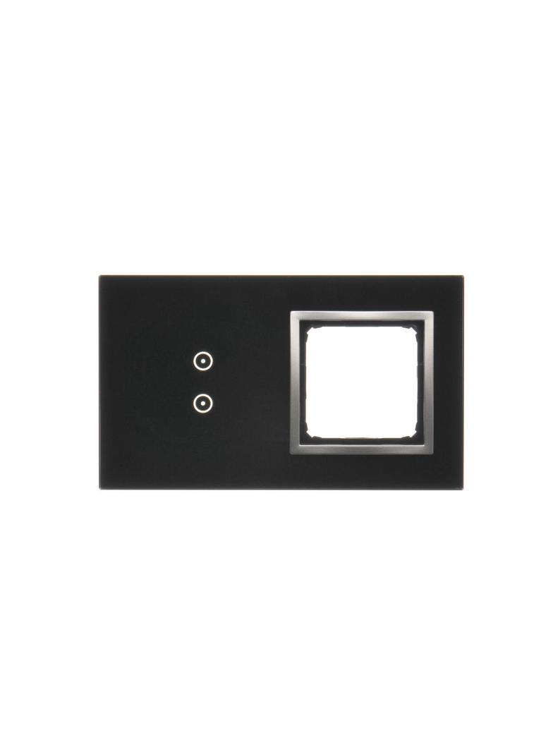Simon 54 Touch Panel dotykowy S54 Touch 2 moduły 2 pola dotykowe pionowe + 1 otwór na osprzęt S54 księżycowa lawa DSTR230/74 KONTAKT