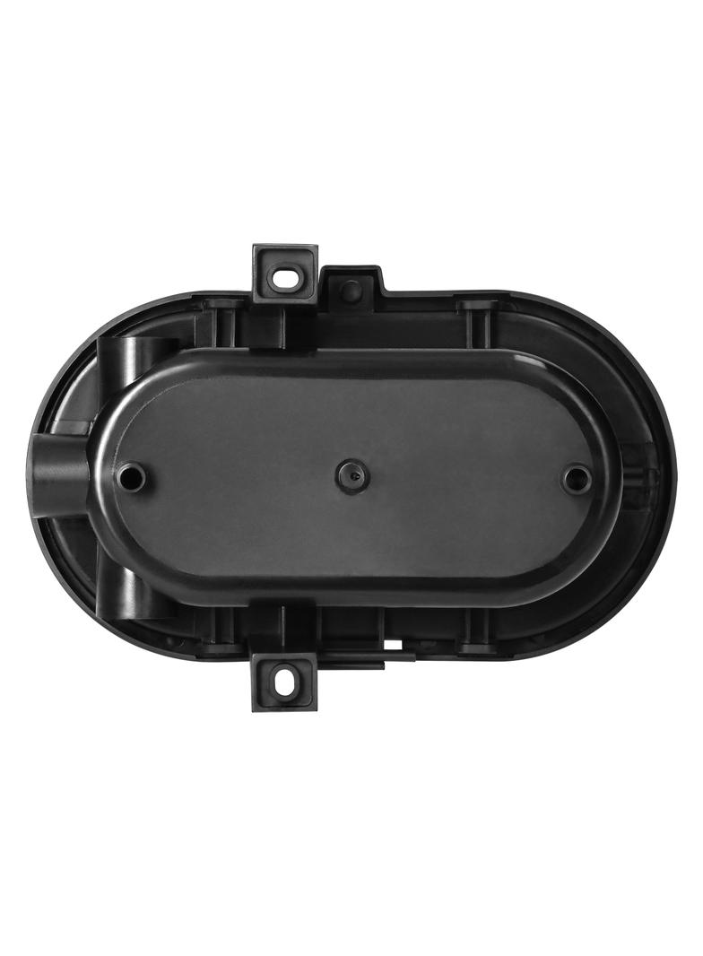 Oprawa oświetleniowa SOTOA E27 max. 15W IP54 klosz szklany osłona plastikowa czarna AD-OP-6562BE27SPP ORNO
