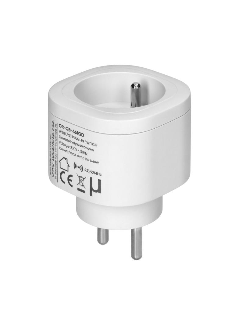 Zestaw bezprzewodowych mini gniazd sterowanych pilotem 2+1 OR-GB-462