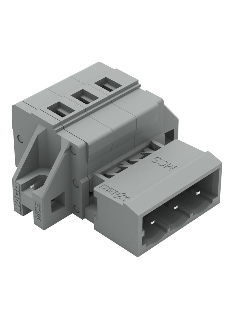 Wtyk MCS-MIDI Classic 3-biegunowy szary raster 5mm /50szt./ 231-603/019-000 WAGO