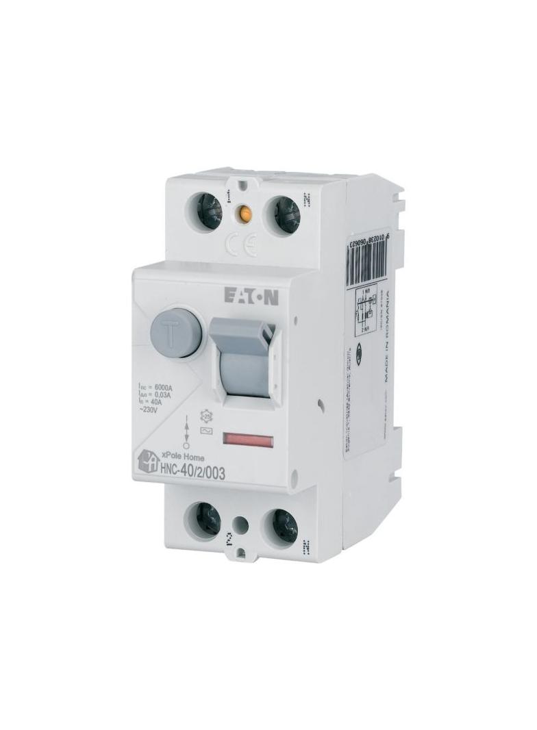 HNC-40/2/003 Wyłącznik różnicowoprądowy 6kA 40A 2P 30mA typ AC 194691 EATON
