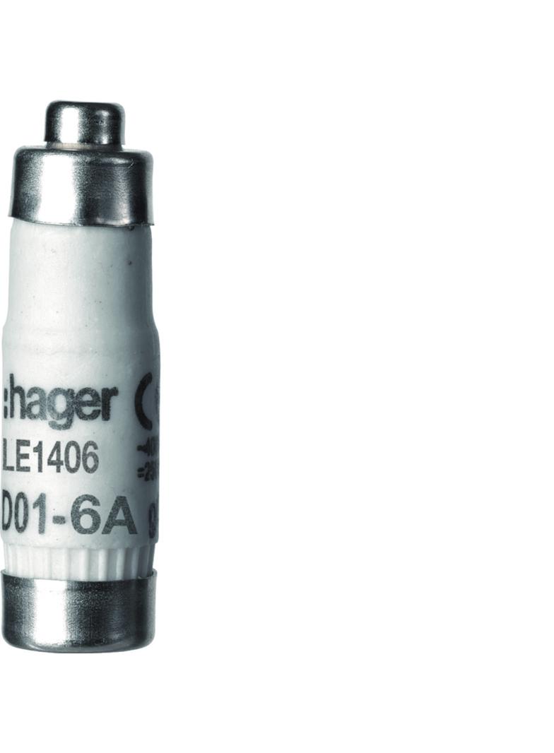 Wkładka bezpiecznikowa D01 gG 6A 400VAC LE1406 HAGER