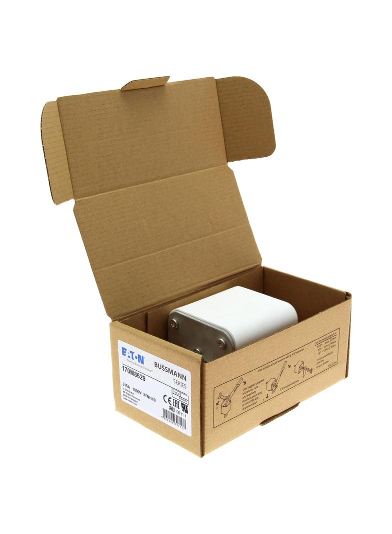 315A 1000V 3TN/110 aR INDICATOR FUSE Wkładka szybka 315A AC 1000V DIN 3 74x90x139 mm aR, 170M8629 EA