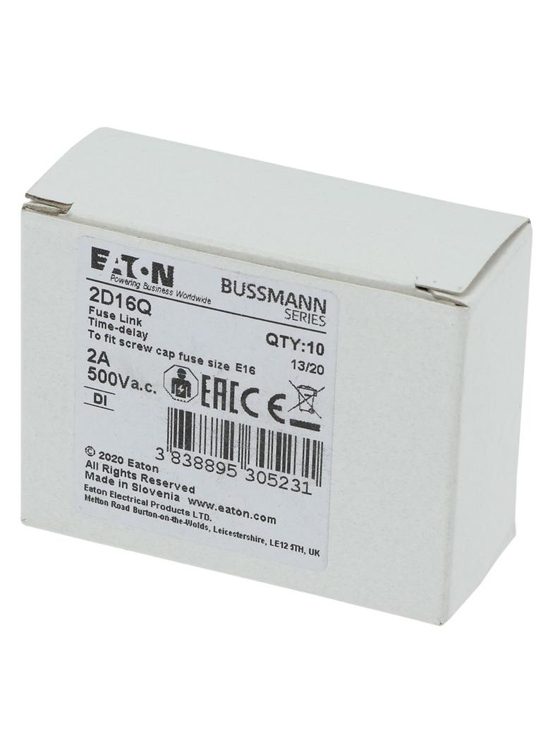FUSE 2A DI/E16 500VAC DZ Wkładka DI 2A 500VAC DZ E16 2D16Q EATON