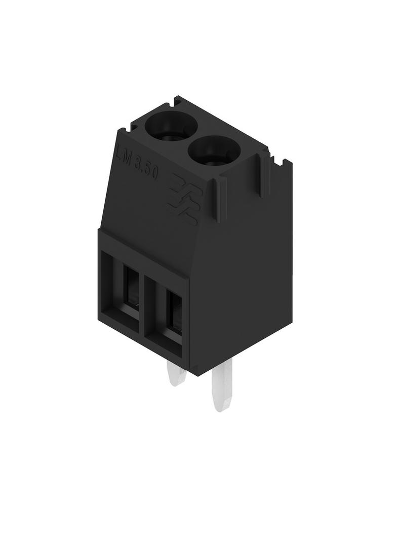 LM 3.50/02/90 4.5SN BK BX Zacisk płytki drukowanej, 3.50 mm, Liczba biegunów: 2, Kierunek odejścia przewodu: 90°, Przyłącze z jarzmem /100szt./ 1699670000 WEIDMÜLLER