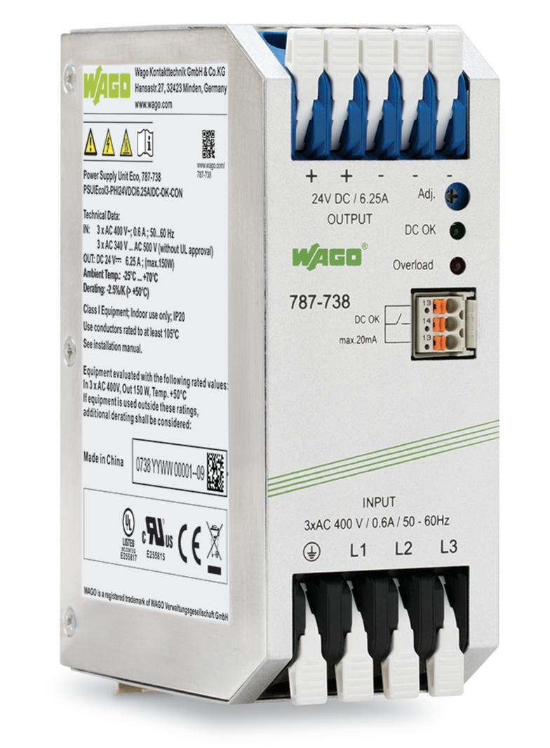 zasilacz ECO 3-fazowy 24 V 6,25 A WAGO