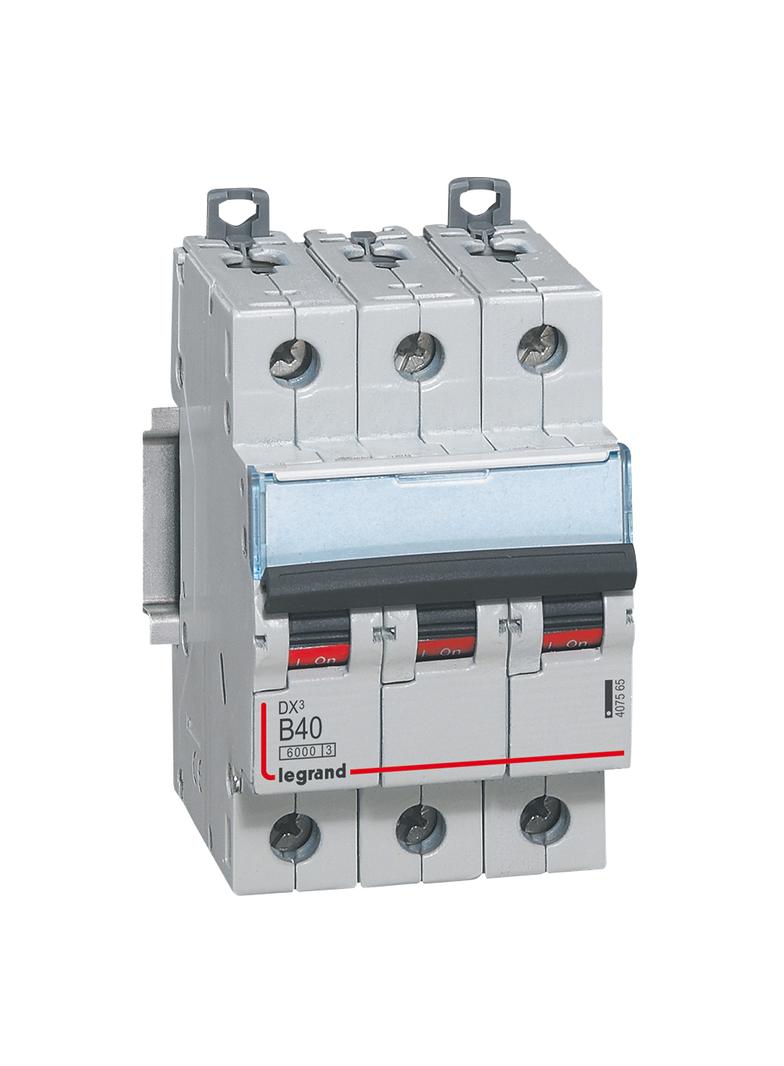WYŁĄCZNIK NADPRĄDOWY S 303 3P B 40A 6000A SERII DX3, Legrand