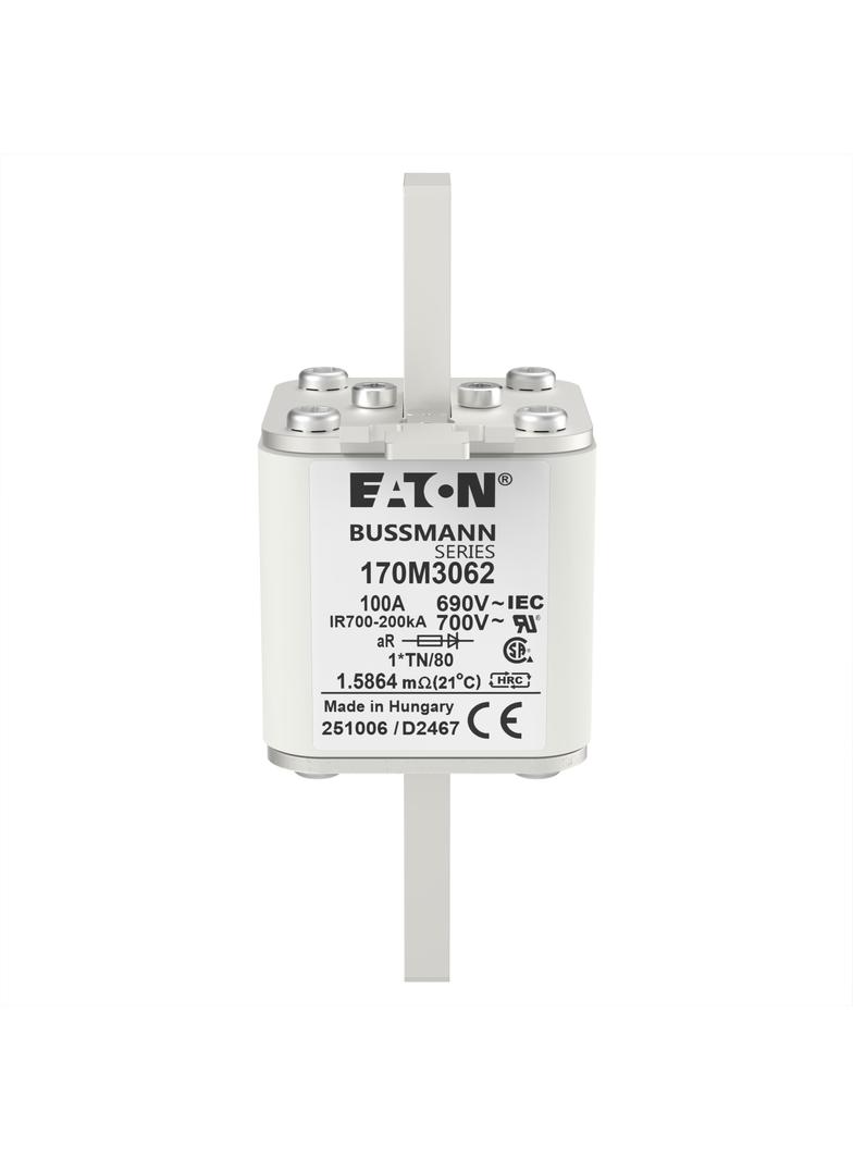 100A 690V 1*TN/80 aR INDICATOR FUSE Wkładka szybka 100A AC 690V compact DIN 1 45x58x104 mm 170M3062