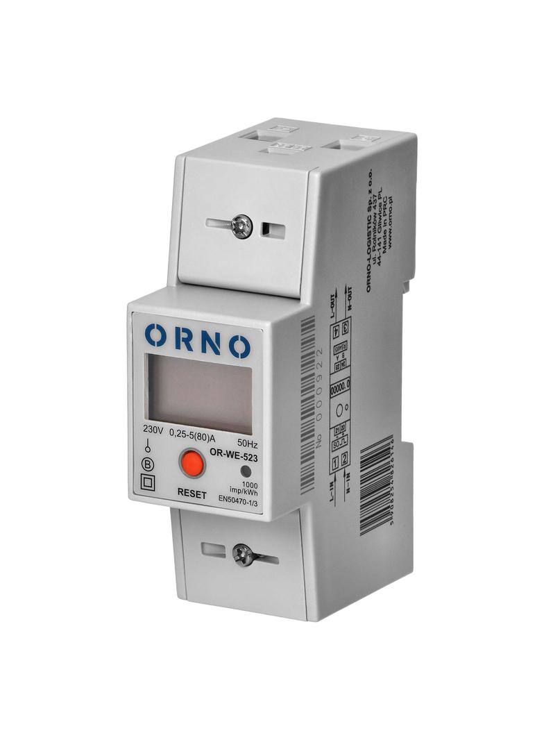 1-fazowy wskaźnik zużycia energii elektrycznej 80A MID dodatkowy wskaźnik wyjście impulsowe prz OR-W