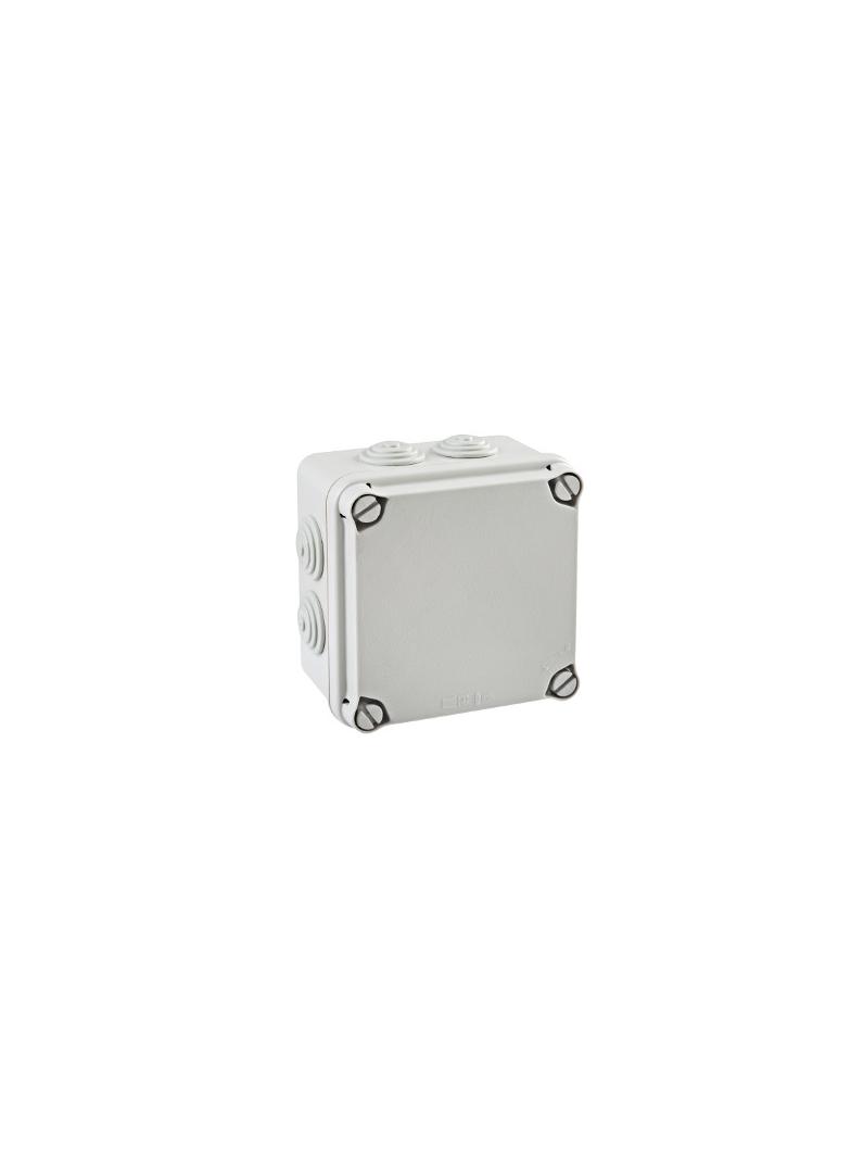 PUSZKA SERII „LIGHT” PUSZKA INSTALACYJNA LIGHT POKRYWA PEŁNA, DŁAWNICE 108x108x64 (7xM25) IP66/67 EV-111 PCE