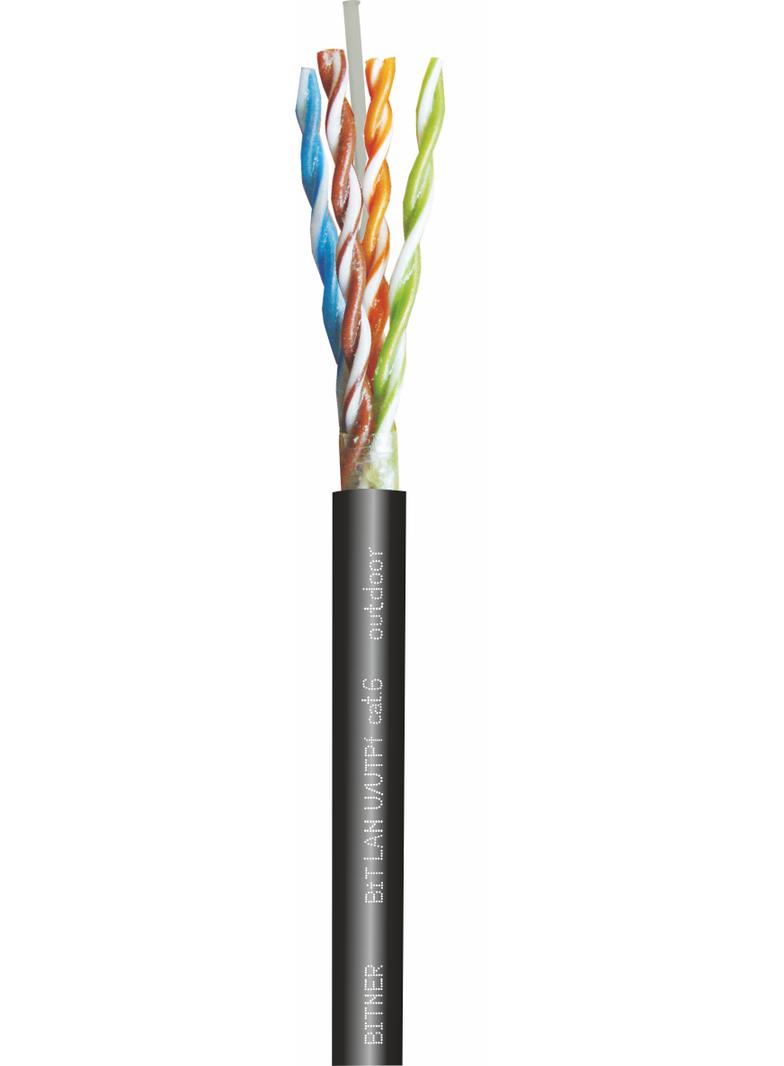 BiTLAN U/UTPf 4x2x23 AWG (0,54) cat. 6 outdoor 350MHz Kabel do sieci teleinformatycznych zewnętrzny, żelowany TI0054 BITNER