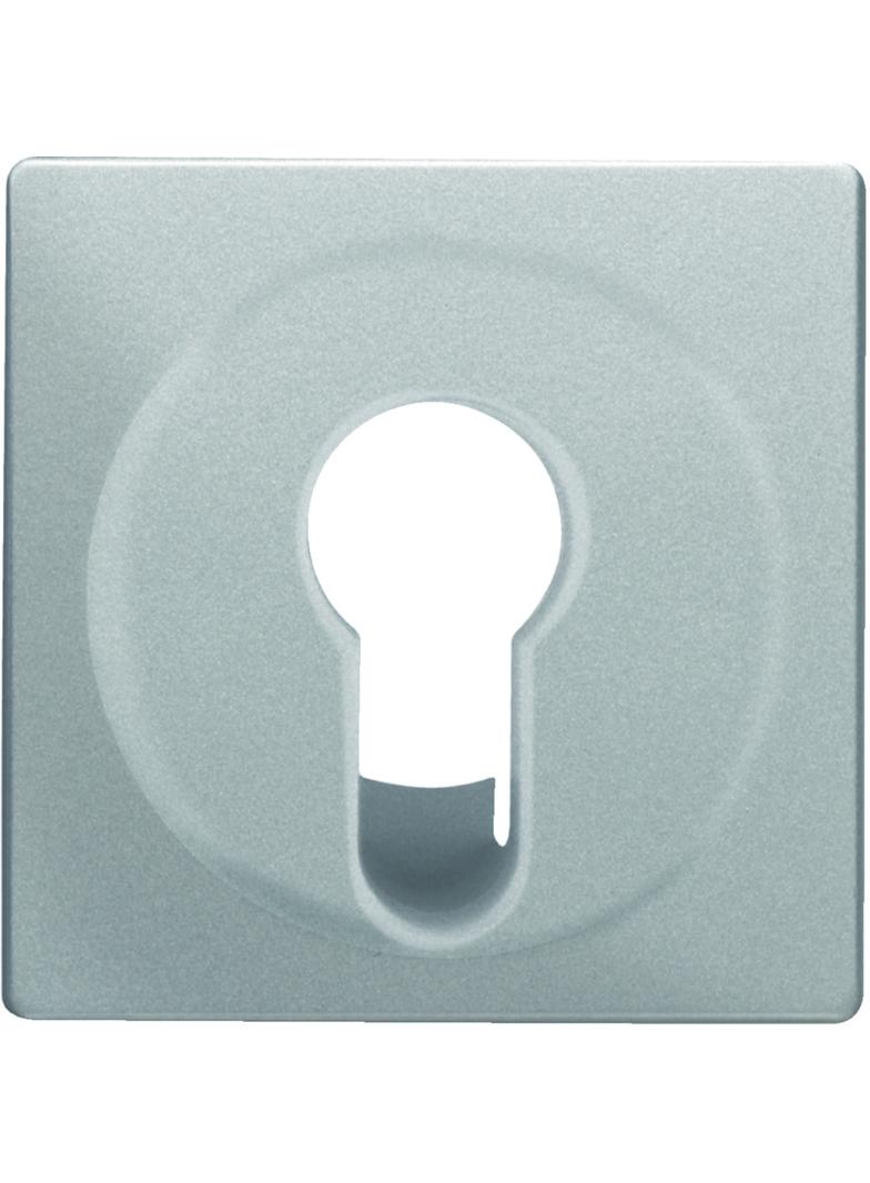 BERKER Q.x Płytka czołowa do łącznika na klucz biały aluminium aksamit lakierowana 15076084 HAGER