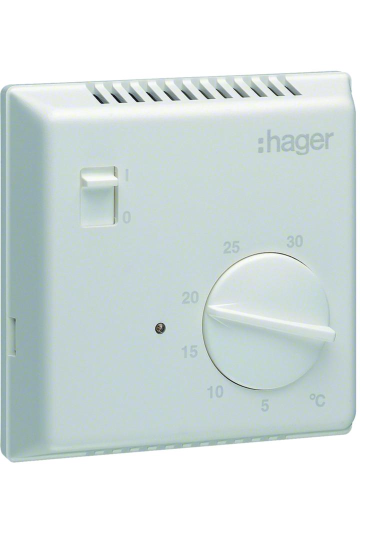 Termostat bimetalowy z wyłącznikiem ręcznym 230V 1P 10A EK051 HAGER