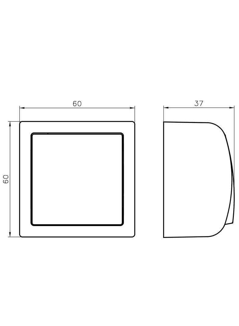 BIS Łącznik jednobiegunowy z podświetleniem pomarańczowym - kolor brązowy