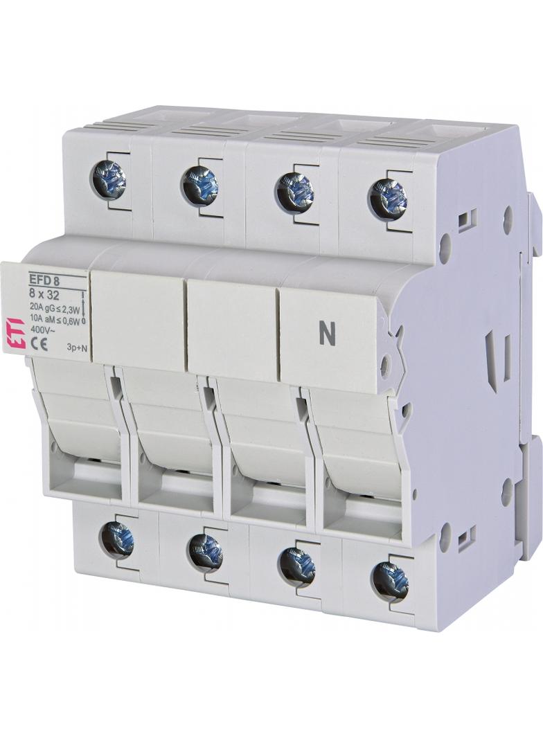 EFD 8-A 3p+N - Rozłącznik bezpiecznikowy z adapterem