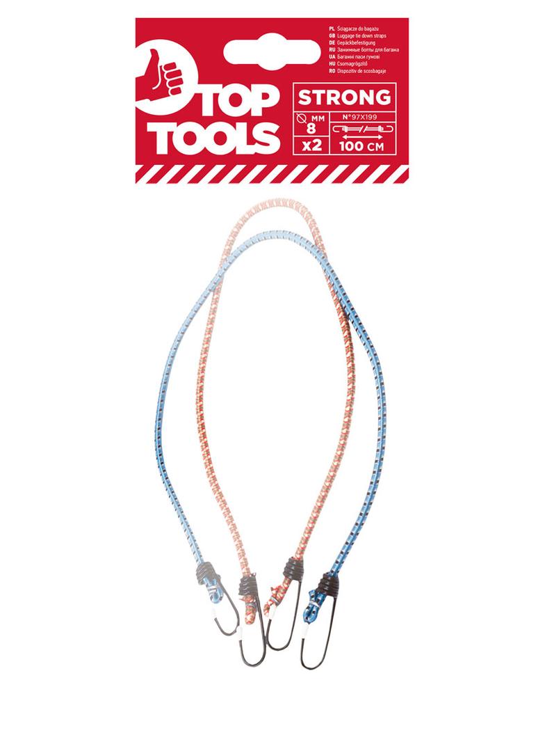 Ściągacze gumowe do bagażu 100 cm, 2 szt.