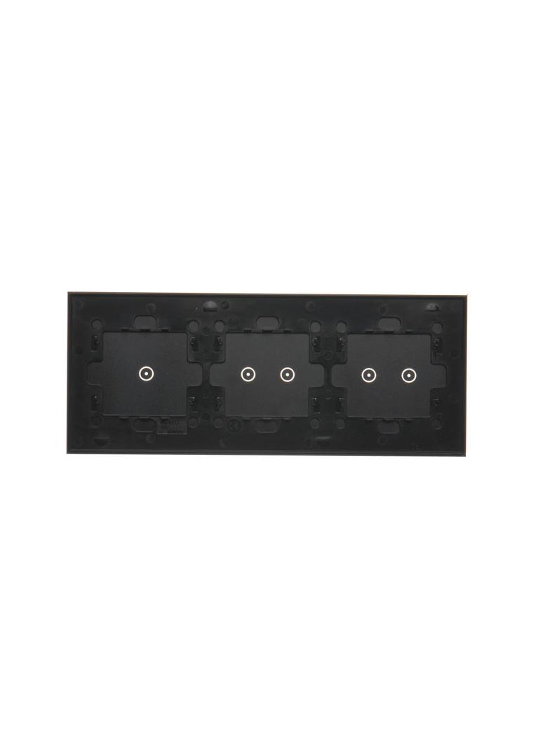 Simon 54 Touch Panel dotykowy S54 Touch 3 moduły 1 pole dotykowe + 2 pola dotykowe poziome + 2 pola dotykowe poziome zastygła lawa DSTR3122/73 KONTAKT