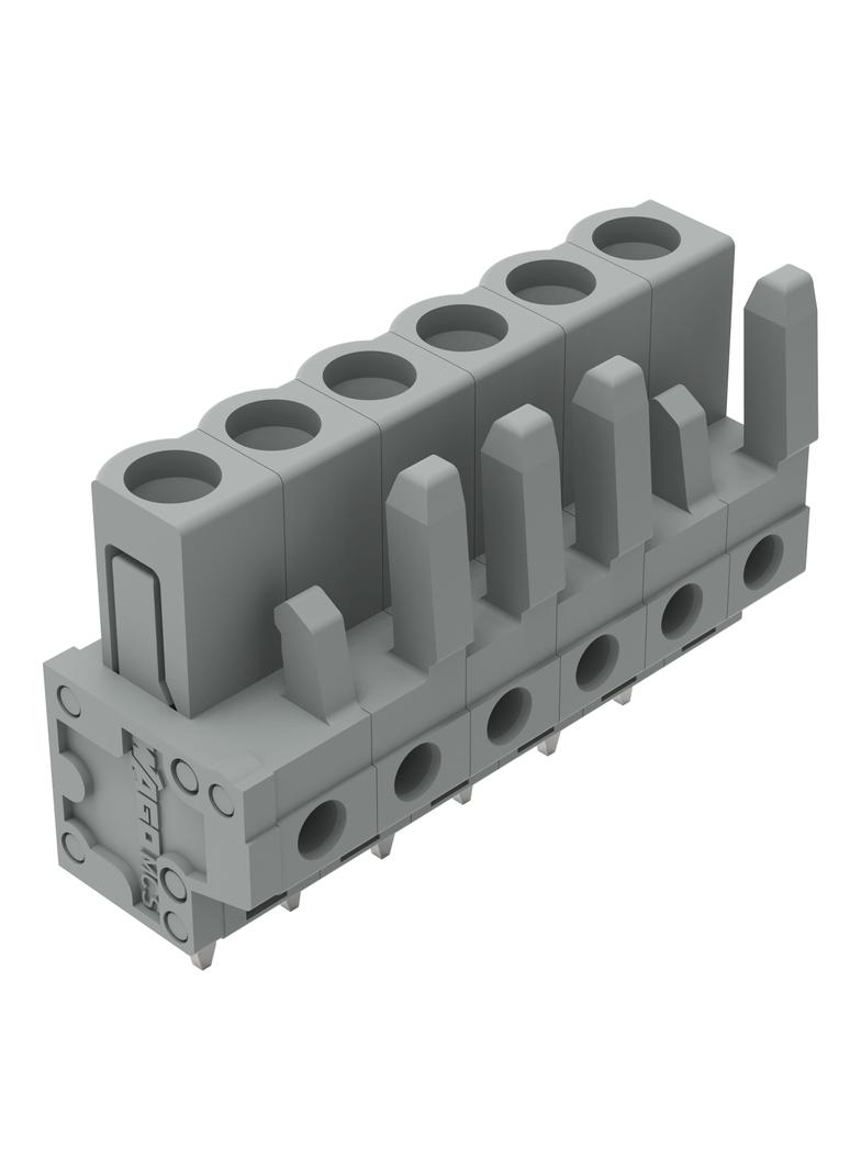MCS-MIDI Classic gniazdo 6-bieg. szare raster 5 mm /50szt./ WAGO