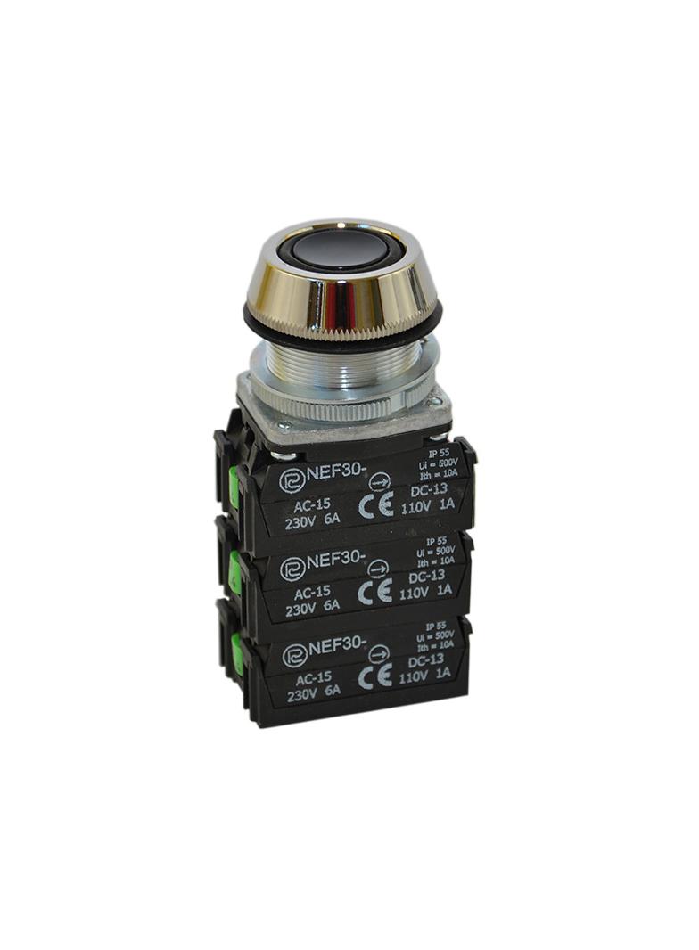 Przycisk NEF30-UK5X czarny W0-NEF30-UK 5X S PROMET