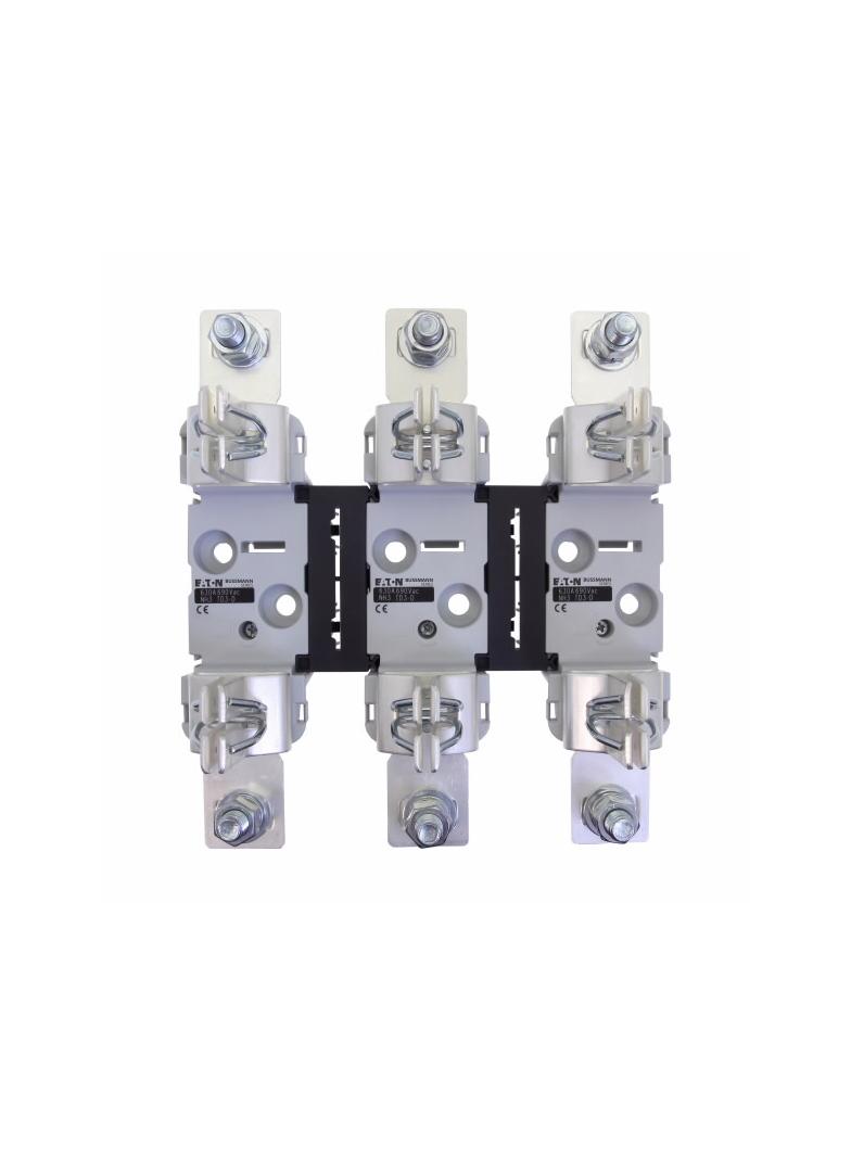 NH3 Triple Pole Base CE podstawa NH3 3P 630A mont. szyna DIN i śruby podwójny styk TD3-D EATON