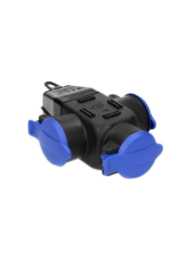 Rozgałęźnik bryzgoszczelny i odporny na uderzenia, IP44, 3x2P+Z (Schuko), 16A, 230VAC OR-AE-1346(GS) ORNO