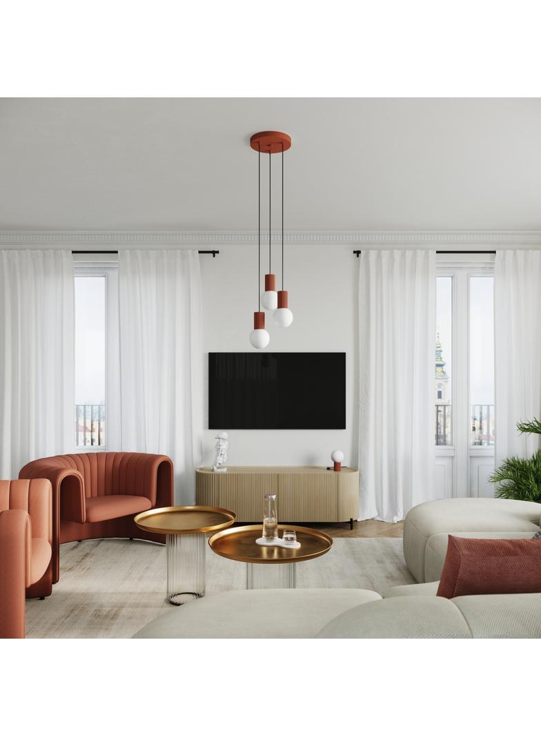 Lampa biurkowa HALO ochra czerwona