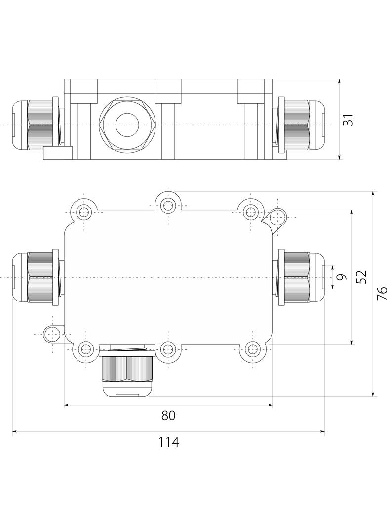 PI3P puszka IP68 PG9-3P OPATÓWEK