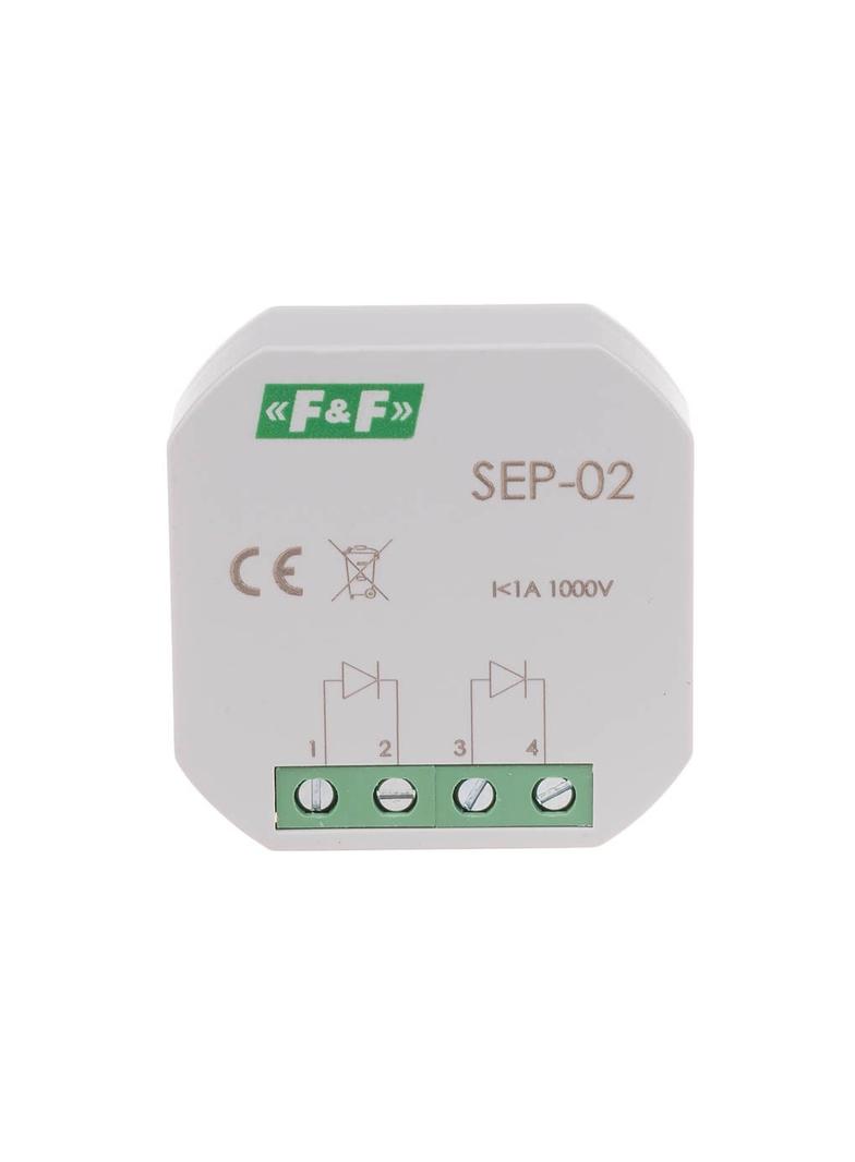 Separator sygnału wejściowego 1A 1000V montaż w puszce podtynkowej fi60 SEP-02 F&F