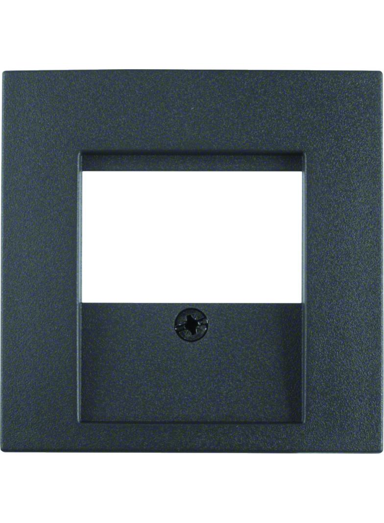 BERKER B.3/B.7 Płytka czołowa do gniazda TAE i głośnikowego antracyt 6810331606 HAGER