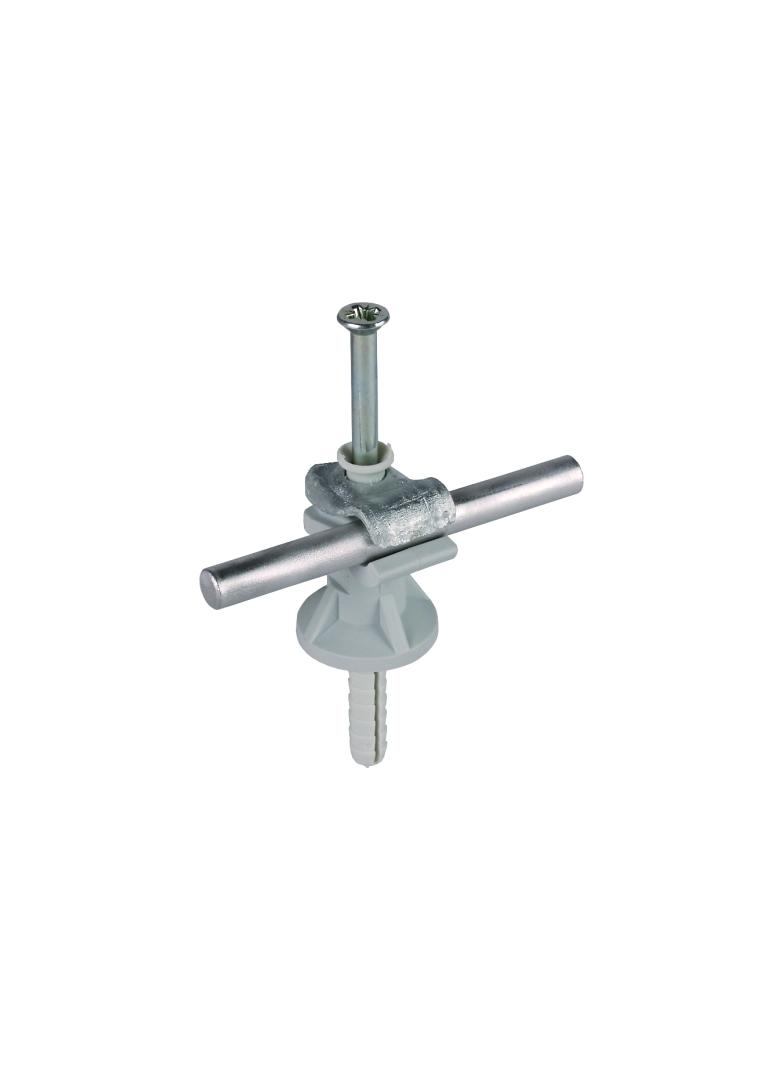 Wspornik DEHNfix do drutu 8 mm z kołkiem, wys. 30 mm, st/szary