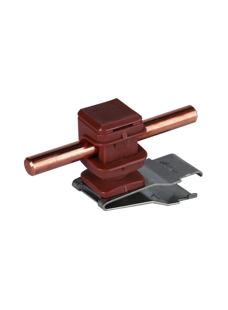 Wspornik FIRSTsnap, stal nierdzewna NIRO/ tworzywo, brązowy