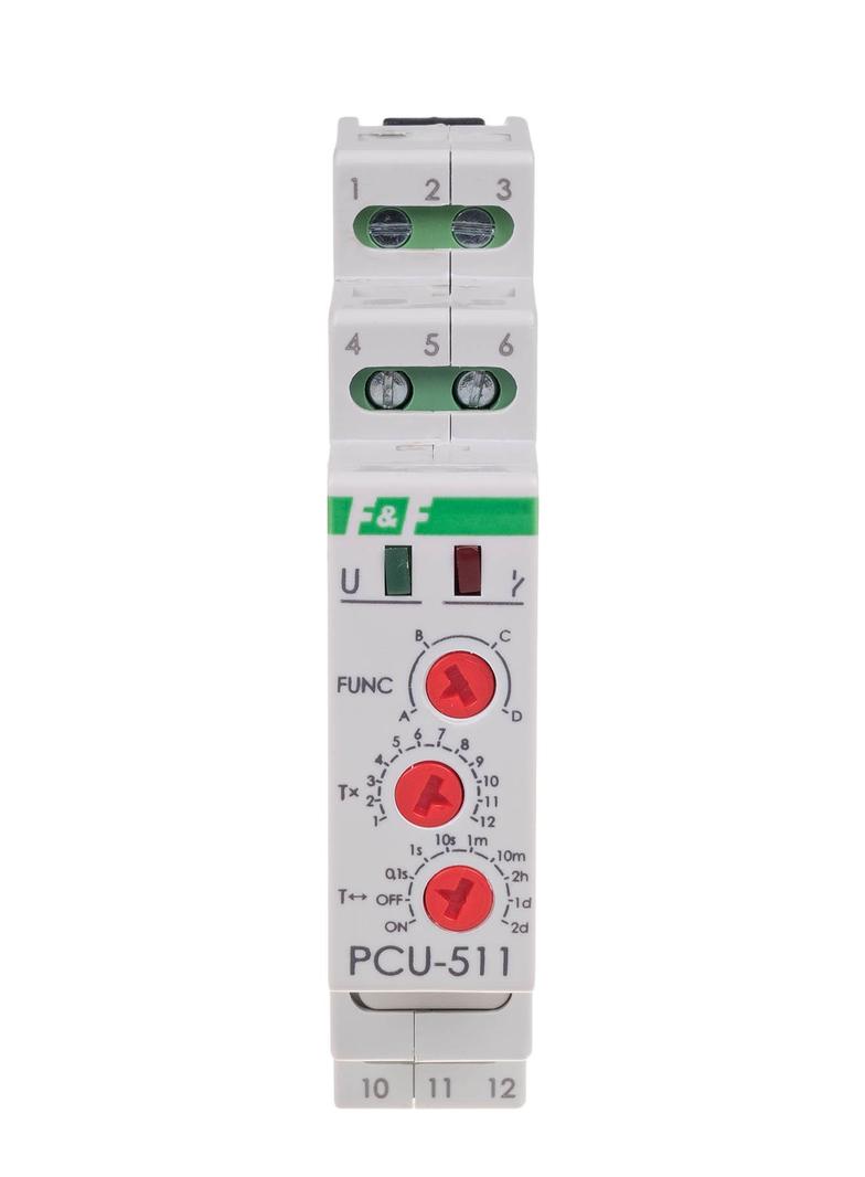 Przekaźnik czasowy 230V AC / 24 V AC/DC PCU-511DUO F&F