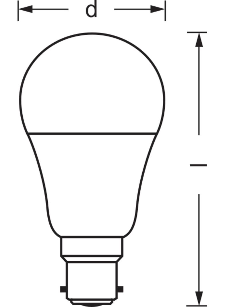 Lampa LED SMART ZBA60RGBW 9W 230VFR B22D FS1 LEDV
