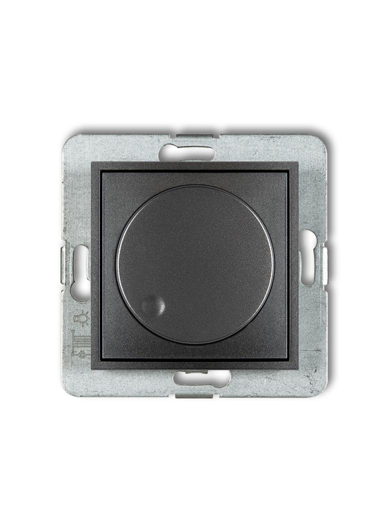 ICON Mechanizm elektronicznego regulatora oświetlenia przyciskowo-obrotowego do lamp LED grafitowy