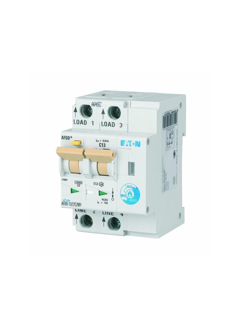 AFDD-13/2/C/001 Przeciwpożarowy detektor iskrzenia 10kA C13A 2P 10mA typ AC 187182 EATON