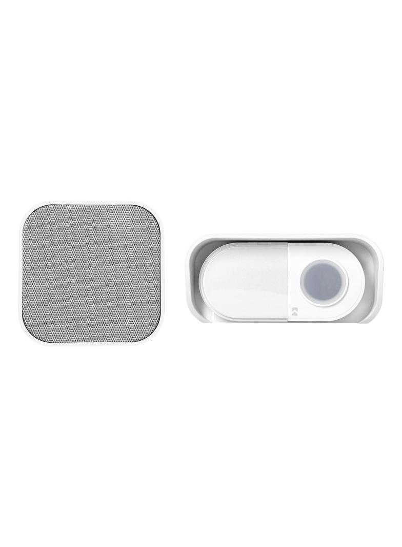 ATEL DC, dzwonek bezprzewodowy bateryjny, learning system, 38 dźwięków, 150m, biały