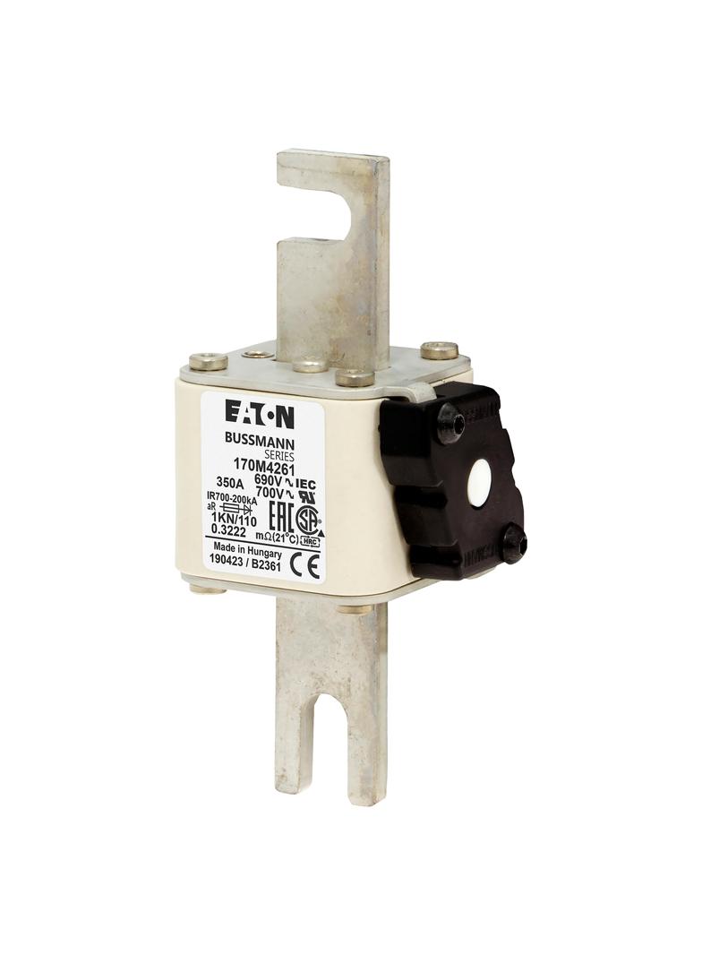 350A 690V 1KN/110 aR INDICATOR FUSE Wkładka szybka 350A AC 690V DIN 1 53x69x138 mm aR DI 170M4261 EA
