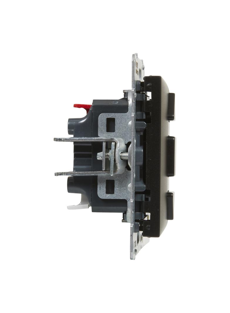 Suno Łącznik Rolet - 6 Ax - 250V - 3 Pozycyjny: Góra Dół Stop - Bezpośrednie Sterowanie Roletami Czarny 721439 LEGRAND