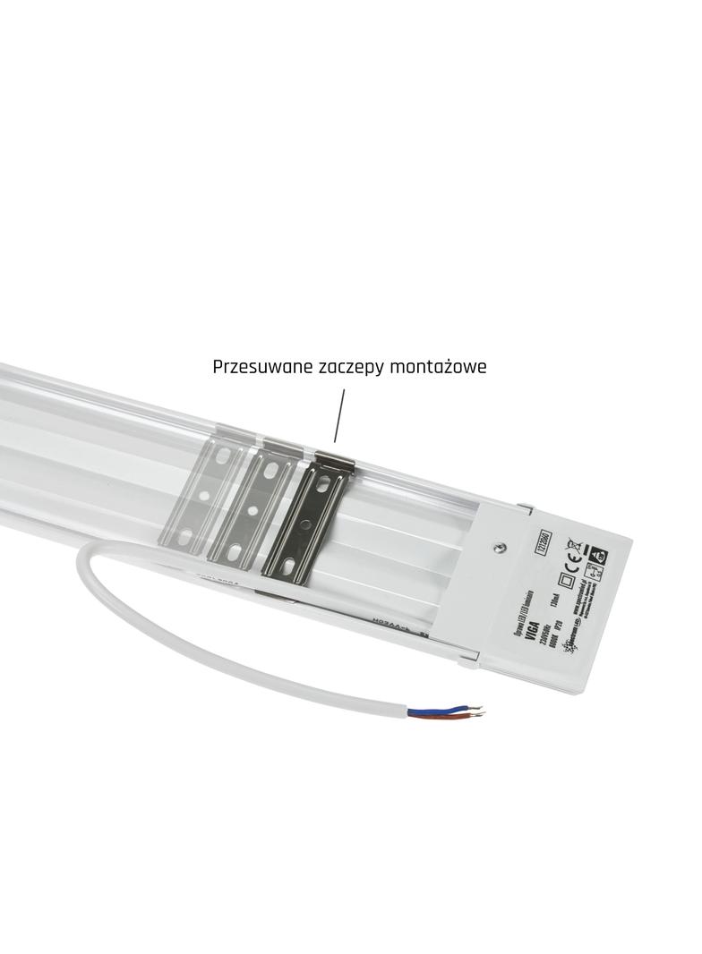 VIGA LINIOWA  600mm 14W NW 230V 120st IP20 76x600x26mm BIAŁY