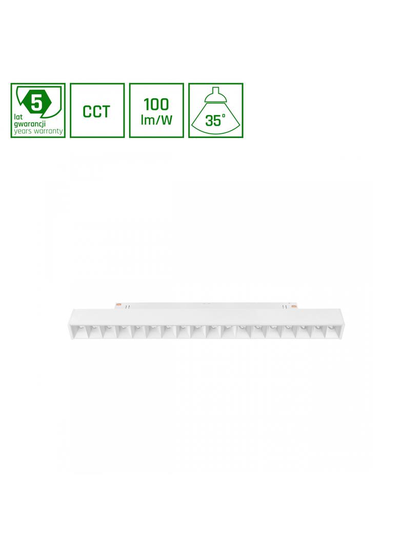 SYSTEM SHIFT CCT- GRID M OPRAWA LINIOWA 330X23X42MM 17W 40ST BIAŁY CCT SWITCH 5 LAT GW.