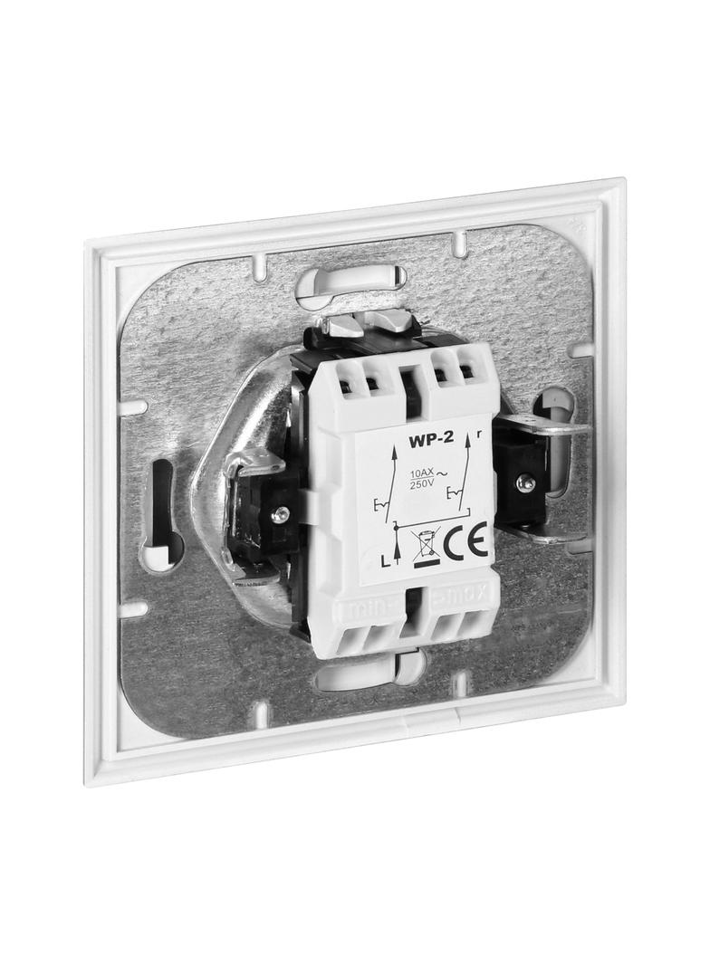 Łącznik podtynkowy świecznikowy Luna, 10A, 250V, WP-2L, biały OR-OE-7601/W ORNO