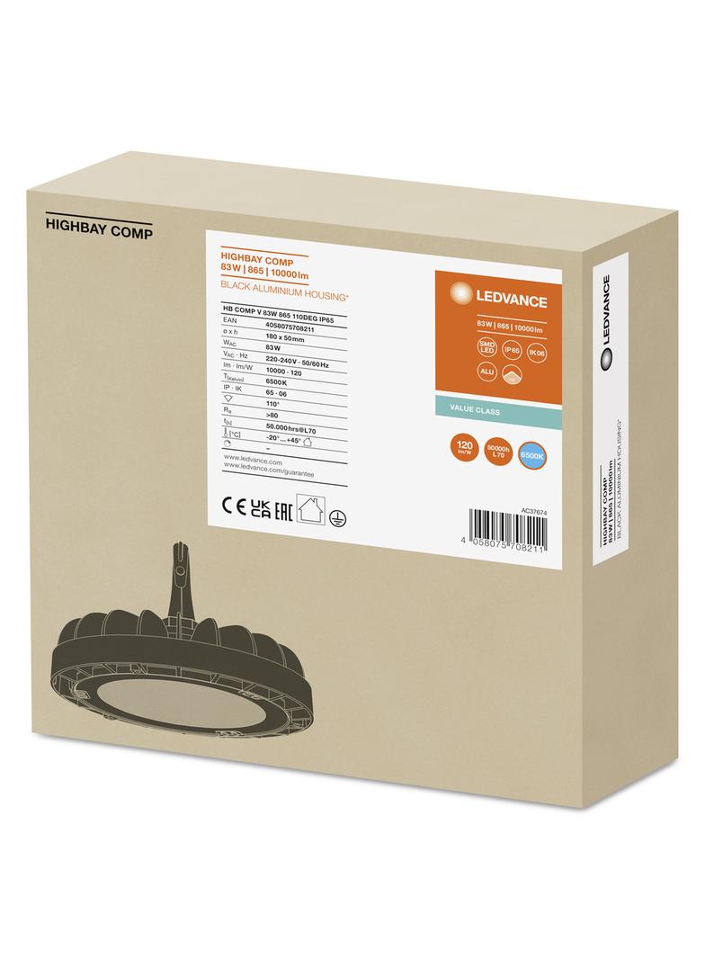 Oprawa HIGH BAY COMPACT V 83W 865 110DEG IP65